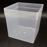 Dose 5,8 Liter – 18,5 × 18,5 × 19 cm – Transparent mit Klarsichtdeckel – Bild 3