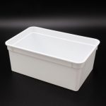 Dose 1,3 Liter – 18,5 × 12,5 × 7,5 cm – Weiß mit Klarsichtdeckel – Bild 3