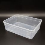 Dose 3 Liter – 24,5 × 18,5 × 7,5 cm – Transparent mit Klarsichtdeckel – Bild 3