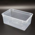 Dose 1,3 Liter – 18,5 × 12,5 × 7,5 cm – Transparent mit Klarsichtdeckel – Bild 2