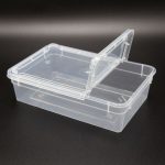 Dose 0,8 Liter – 18,5 × 12,5 × 5 cm – Transparent mit Klarsichtdeckel – Bild 2
