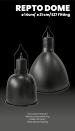 REPTO DOME E27 FASSUNG 14 CM SCHWARZ – Bild 4